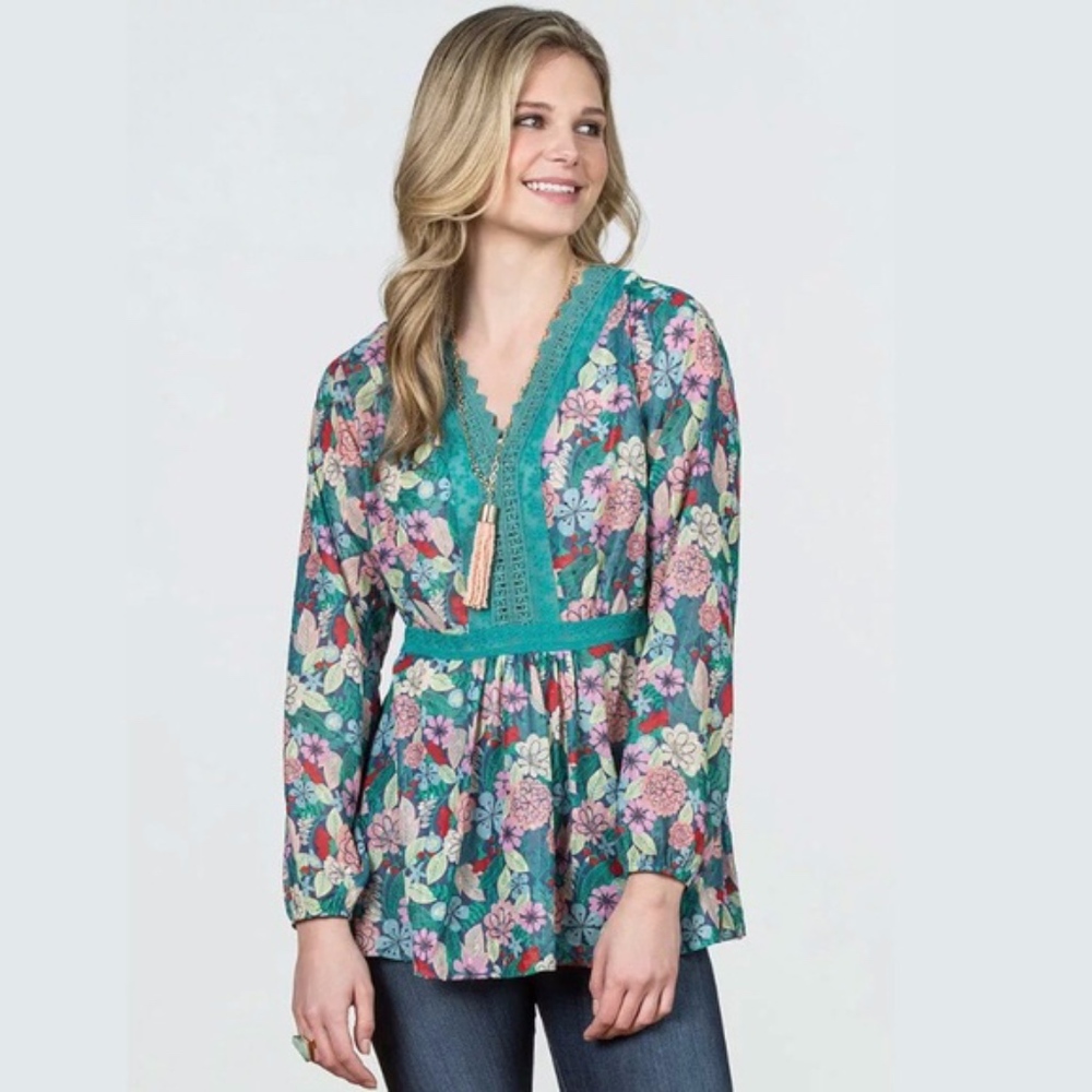 Matilda Jane Multicolor Kookaburra Floral Top